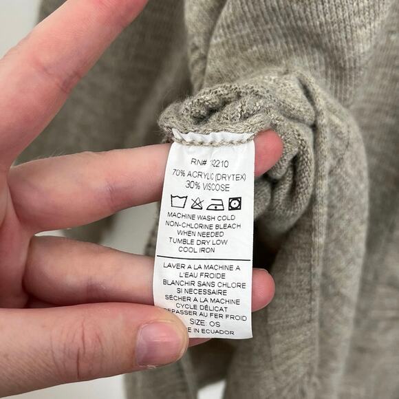 MERSEA Catalina Boxy Oversized Side Vents Neutral Lagenlook Driftwood Sweater OS - Picture 12 of 14